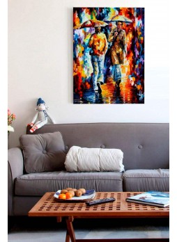 Modern Sanat Yağmur Kanvas Tablo