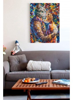 Modern Sanat Dostluk Kanvas Tablo