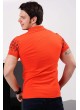 Polo Yaka Desenli Turuncu T-Shirt