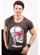 Kuru Kafa Baskılı Haki T-Shirt