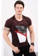 Ön Baskılı Bordo T-shirt