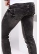 Yıkamalı Taşlı Siyah Denim