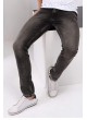 Yıkamalı Taşlı Siyah Denim