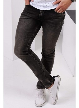 Yıkamalı Taşlı Siyah Denim