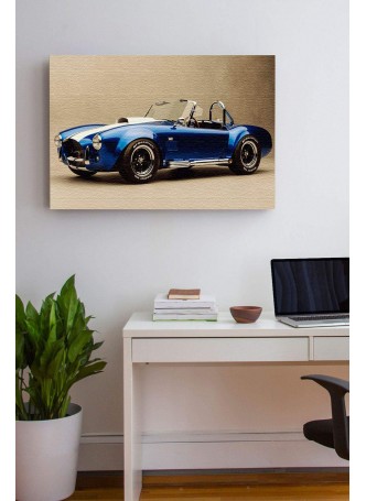 Renkli Klasik Araba Kanvas Tablo