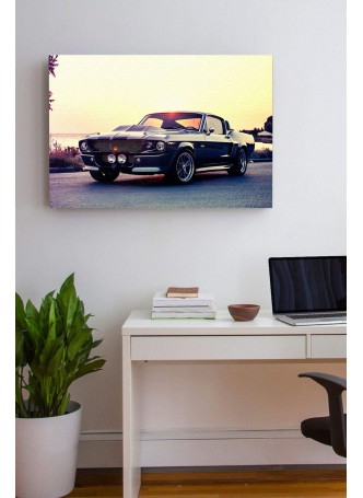 Mustang Klasik Araba Kanvas TAblo