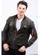 Armalı Haki Bomber Ceket