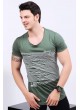 Çift Yön Baskılı Yeşil T-shirt