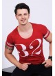 32 Baskılı Kırmızı T-shirt