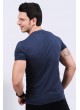 Baskılı Lacivert T-shirt