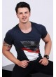 Baskılı Lacivert T-shirt