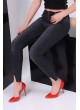 Kesik Paça Siyah Denim