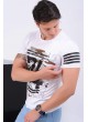 74 Baskılı Beyaz T-shirt