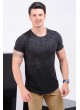 Desenli Füme T-shirt