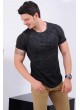 Desenli Füme T-shirt