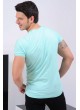 Kesik Cep Nil Yeşili T-shirt