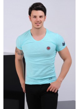 Bomb Armalı Nil Yeşili T-shirt