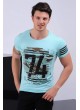 74 Baskılı Nil Yeşili T-shirt