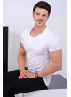 Kesik Cep Beyaz T-shirt