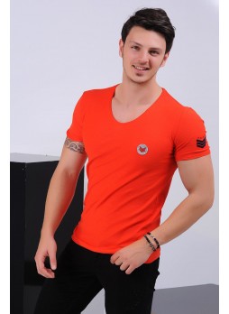 Bomb Armalı Turuncu T-shirt