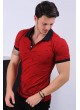 Martılı Polo Yaka Kırmızı T-shirt