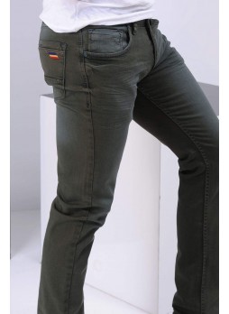 Yıkamalı Haki Denim