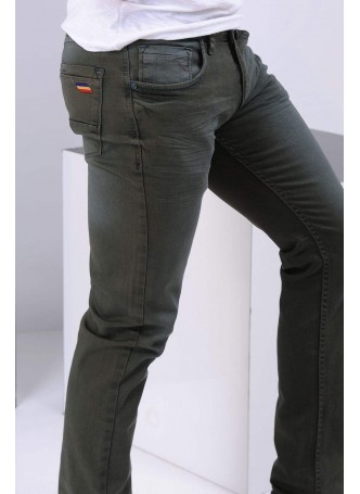 Yıkamalı Haki Denim