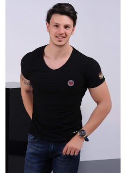 Bomb Armalı Siyah T-shirt