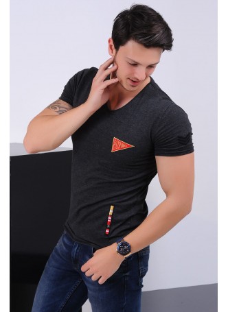Armalı Füme T-shirt