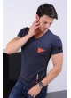 Armalı Lacivert T-shirt