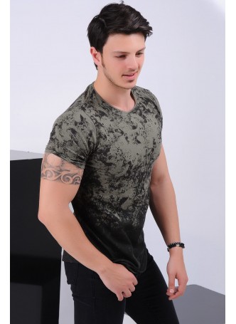 Desenli Yeşil T-shirt