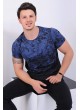 Desenli Mavi T-shirt