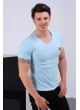 Bomb Armalı Açık Mavi T-Shirt