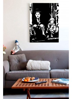 charlie chaplin Kanvas Tablo