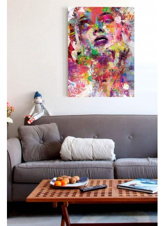 Renkli Çizim Kanvas Tablo