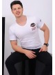 Armalı Beyaz T-Shirt