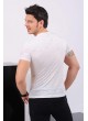 Desenli Cep Beyaz T-Shirt