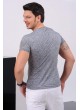Desenli Cep Gri T-Shirt