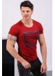 Life Baskılı Kırmızı T-Shirt