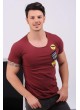 Emoji Armalı Bordo T-Shirt