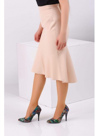 Fırfırlı Balık Etek Krem