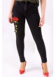 İşlemeli Siyah Denim