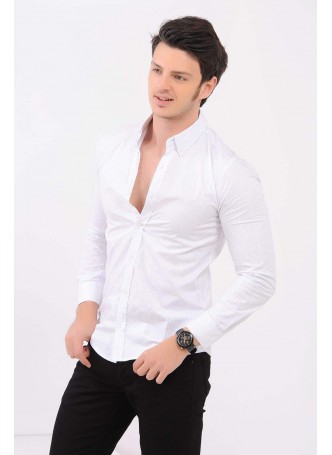 Çizgili Beyaz Gömlek