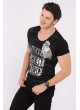 Todays Baskılı Siyah T-Shirt