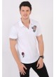 AirForce Armalı Polo Yaka Beyaz T-Shirt