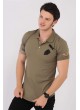 AirForce Armalı Polo Yaka Haki T-Shirt
