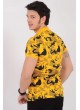 Siyah Desenli Sarı T-Shirt