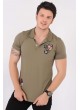 AirForce Armalı Polo Yaka Haki T-Shirt