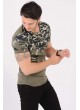 Baskı Desenli Haki T-Shirt