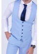 Piti Kare Buz Mavisi Cepken Pantolon